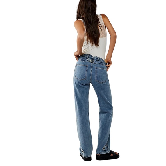 Free People Sandrine Rose Cargo Jeans in Original - Picture 2 of 3